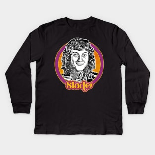 Slade // Retro 70s Style Fan Art Design Kids Long Sleeve T-Shirt